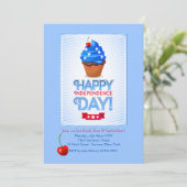 Happy Independence Day Uitnodiging (Staand voorkant)