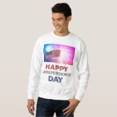 Happy Independence Day Vuurwerk Trui (Voorkant volledig)