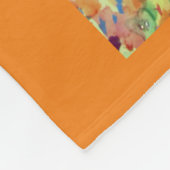 Happy Inspirerend Custom Fleece Throw Blanket (Hoek)