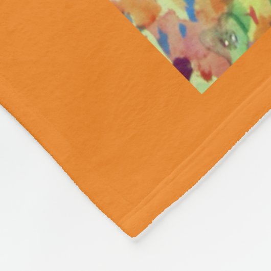 Happy Inspirerend Custom Fleece Throw Blanket (Hoek)