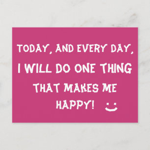 Happy Inspirerend Quote Cute Briefkaart