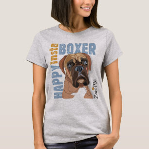 Happy Insta Boxer - Zani Mo Hond T-shirt