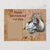 Happy International Cat Day Briefkaart (Voorkant)
