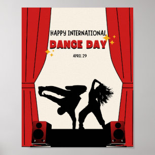 Happy International Dance Day   Werelddansdag Poster