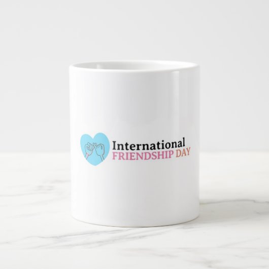 Happy International Friendship Day Extra Grote Beker (Voorkant)