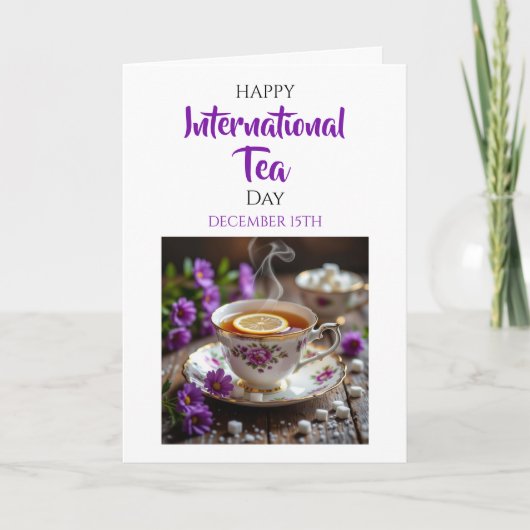 Happy International Tea Day | December 15th Kaart (Voorkant)
