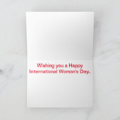 Happy International Woman Day Kaart (Binnen)