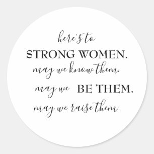 Happy International Women's Day Coffee Mok Ronde Sticker