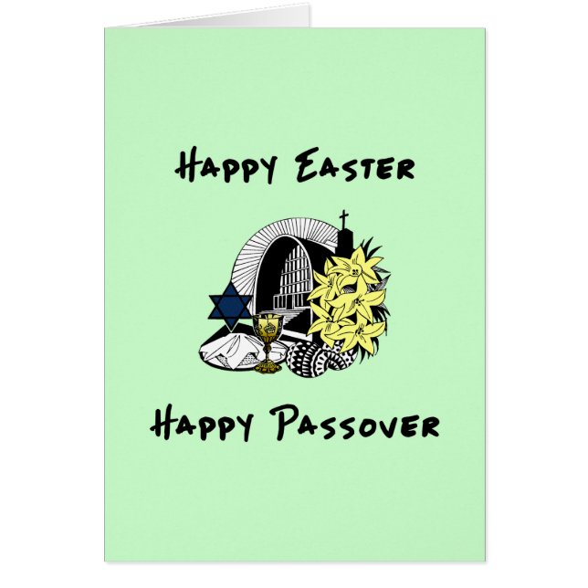 Happy Interreligieuze Pasen en Passover (Voorkant)