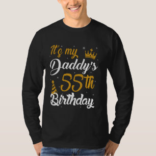 Happy It's My Daddy's 55th Birthday 1970 55 jaar T-shirt