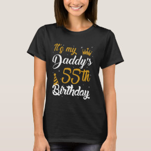 Happy It's My Daddy's 55th Birthday 1970 55 jaar T-shirt