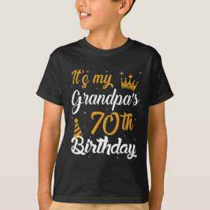 Happy its My Grandpas 70th Birthday 1955 70 jaar T-shirt