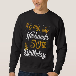 Happy It's My Husband's 50th Birthday 1975 50 jaar Trui