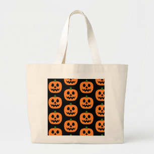 Happy Jack-O-Lantern Grote Tote Bag