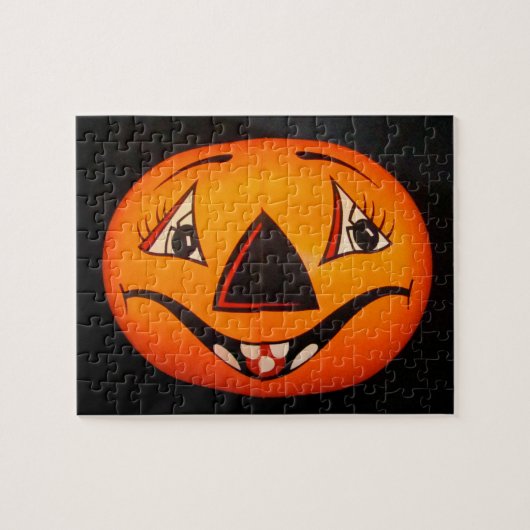 Happy Jack O’ Lantern Halloween Legpuzzel (Horizontaal)
