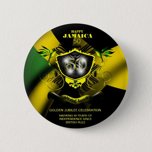 Happy Jamaica 50 Button (Voorkant)