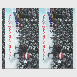 Happy John's Winter Wonderland Geschenkpapier Cadeaupapier
