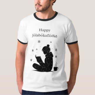 Happy Jolabokaflod – IJslands boek Flood Gift T-shirt