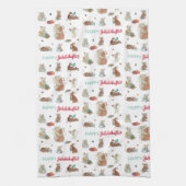 Happy Jolabokaflod Muouse Family Holiday Theedoek (Verticaal)