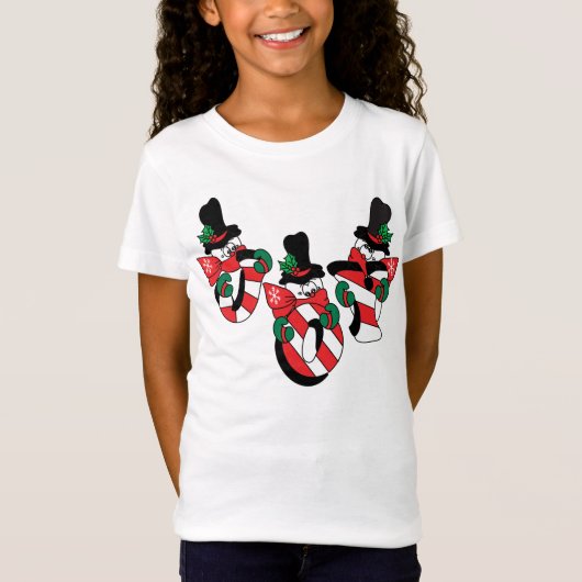 Happy Joy Snowmen | Christmas T-shirt (Voorkant)