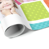 Happy Joyful Fun Photo Wrapping Paper Cadeaupapier (Rol Hoek)