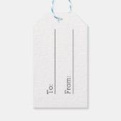 Happy Joyous Gratis, Schattige Herten Sober Christ Cadeaulabel (Achterkant)