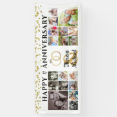 Happy Jubileum 18 Aangepast fotocollage Spandoek (Verticaal)