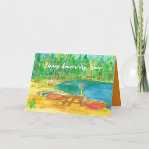 Happy Jubileum Babe Lake Tahoe Beach Kayaks Kaart