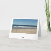 Happy Jubileum Blue Ocean Beach Kaart (Achterkant)