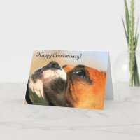 Happy Jubileum Boxer Dog Wenskaart
