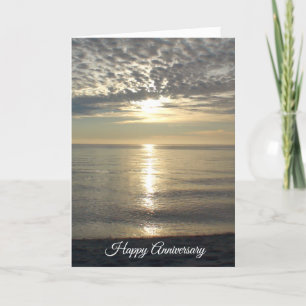 Happy Jubileum Card  Cloudy Sunset Kaart