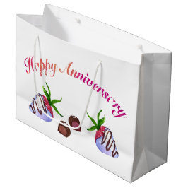 Happy Jubileum Chocolate - Dekte aardbeien Groot Cadeauzakje