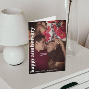 Happy Jubileum foto Trendy Romantische Kaart