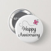 Happy Jubileum Gift Ronde Button 5,7 Cm (Voorkant /achterkant)