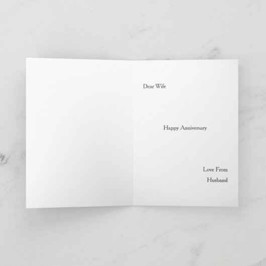 Happy Jubileum - Hartvormige foto Kaart (Binnen)