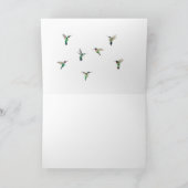 Happy Jubileum Hummingbird Kaart (Binnen)