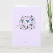 Happy Jubileum Kaart Spring Birds Flying (Achterkant)