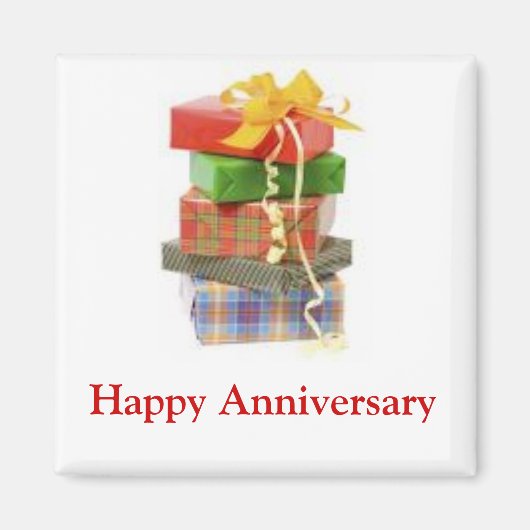 Happy Jubileum Magnet Magneet (Voorkant)