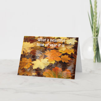 HAPPY *JUBILEUM* OP DEZE BEAUTIFUELE HERFST DAG KAART