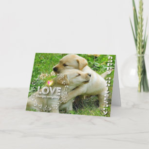 Happy Jubileum (Puppies) - Christelijk Kaart