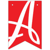 HAPPY JUBILEUM RED DECOR VLAGGETJES (Tweede vlag)