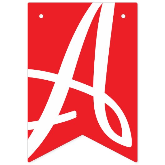 HAPPY JUBILEUM RED DECOR VLAGGETJES (Tweede vlag)