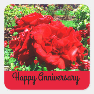 Happy Jubileum Red Rose #1 Stickers