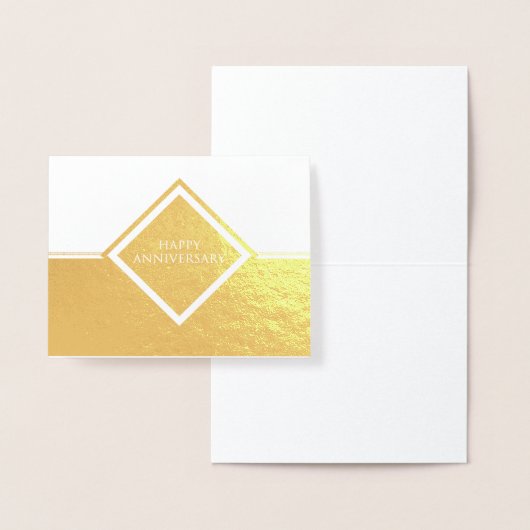 Happy Jubileum Stripes Folie Kaarten (Display)