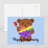 Happy Jubileum Teddy Bear #2 Briefkaart (Voorkant / Achterkant)