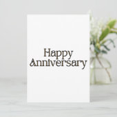 Happy Jubileum Uitnodiging (Staand voorkant)