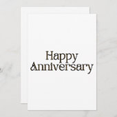 Happy Jubileum Uitnodiging (Voorkant / Achterkant)