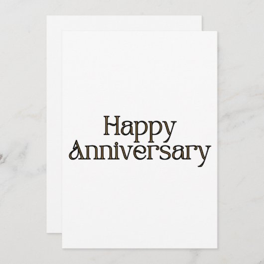 Happy Jubileum Uitnodiging (Voorkant / Achterkant)