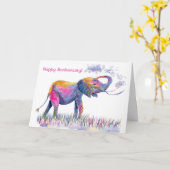 Happy Jubileum Waterverf Kaart (Gele Bloem)