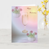 Happy Jubileum Wenskaart Kaart (Gele Bloem)